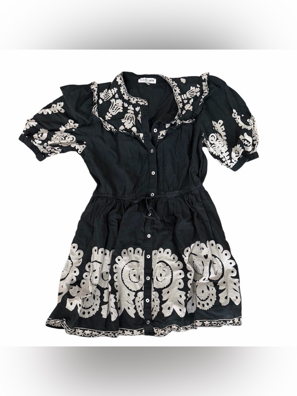 Sea New York x RTR Cotton Puff Sleeve Mini Dress